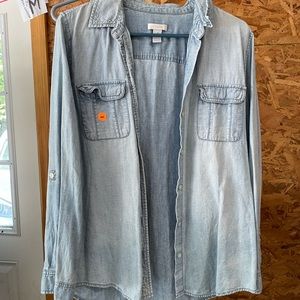 Chicos denim like button up